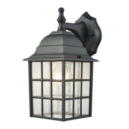 THOMAS Outdoor Essentials 12'' High 1Light Outdoor Sconce, Satin Black CE9261760